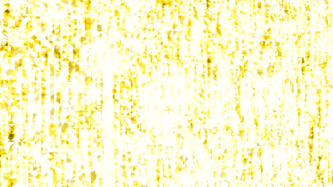 abstracto polígono geométrico caja cuadrada y perspectiva triangular vista de color dorado patrón brillante fondo panorámico en movimiento, animación de bucle sin costuras 4k