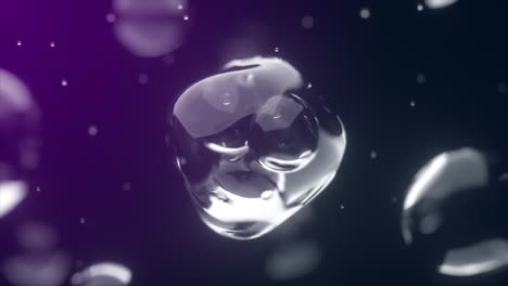 abstract liquid bubbles