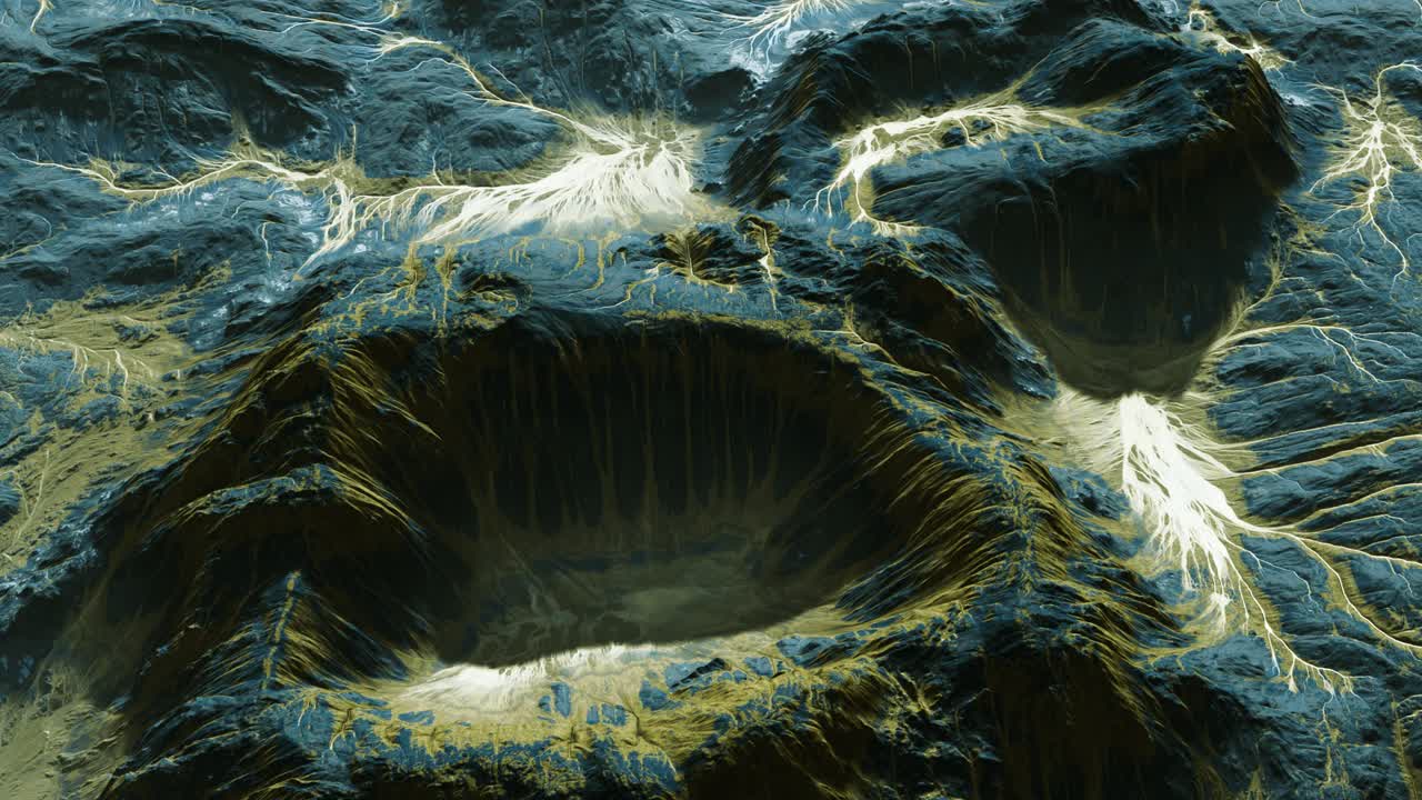 vista del paisaje del planeta alienígena