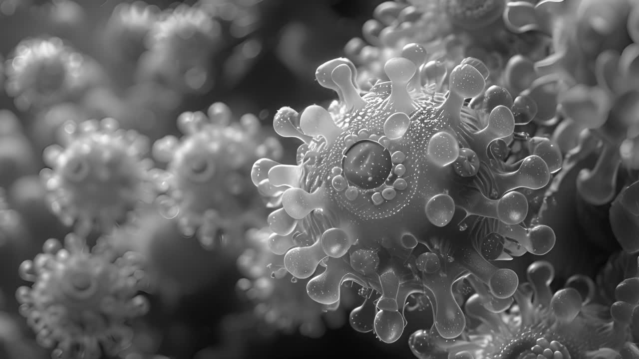 Microscopic View of a Virus or Pathogen