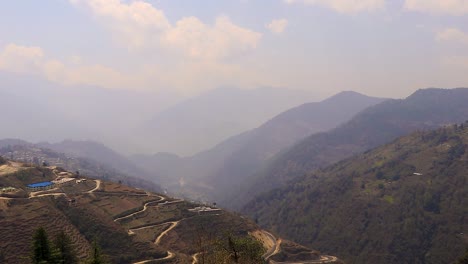 misty-mountains-with-cloud-movement-at-morning-from-flat-angle