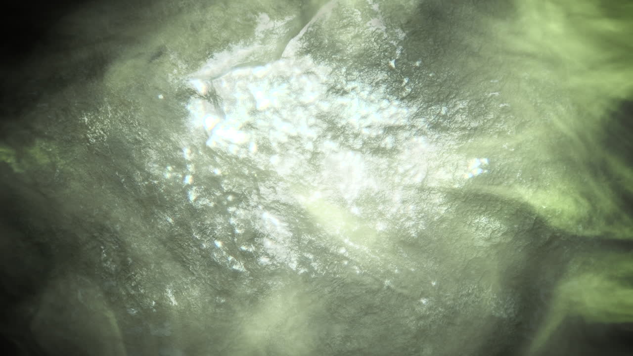 그런 지 벽에 녹색 연기 비행