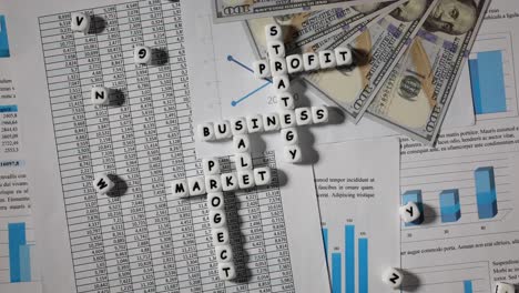 business strategy and profit: financial data and money