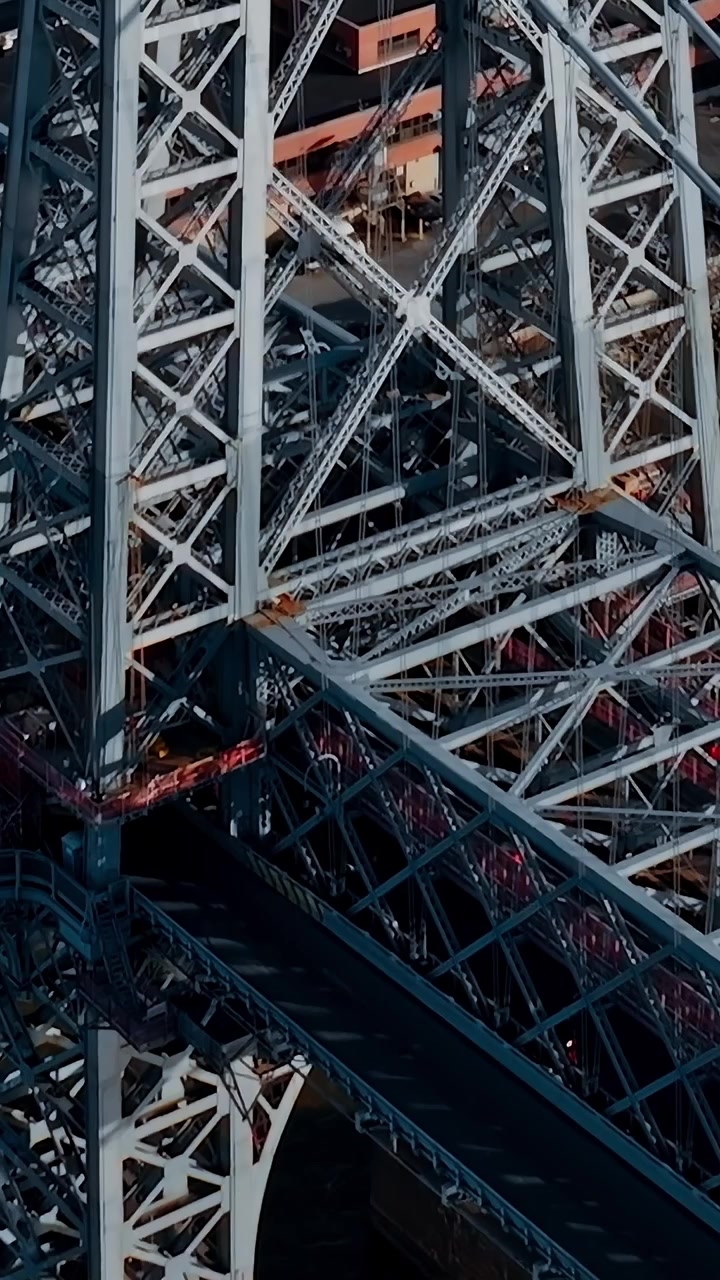 Aerial View of NYC Waterfront at Twilight
