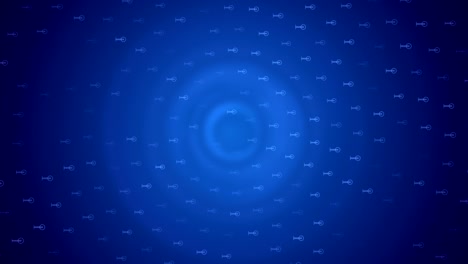 azul oscuro video de ciencia ficción y tecnología animación video de stock