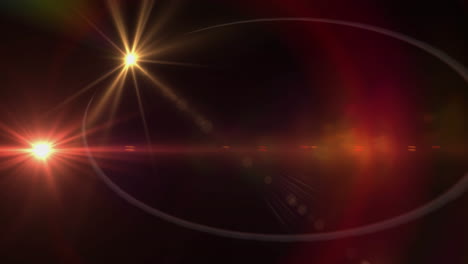 animación de puntos de luz sobre un fondo negro