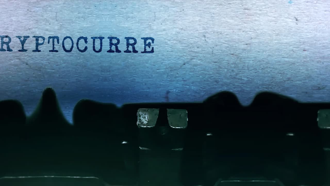 Cryptocurrency Typed on a Typewriter