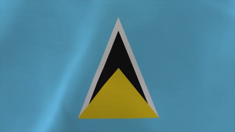 saint lucia waving flag animation 4k moving wallpaper background