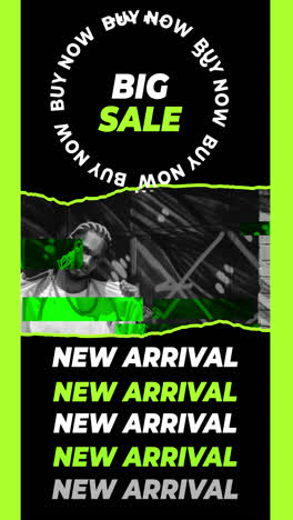 big sale and new arrival fashion promotion