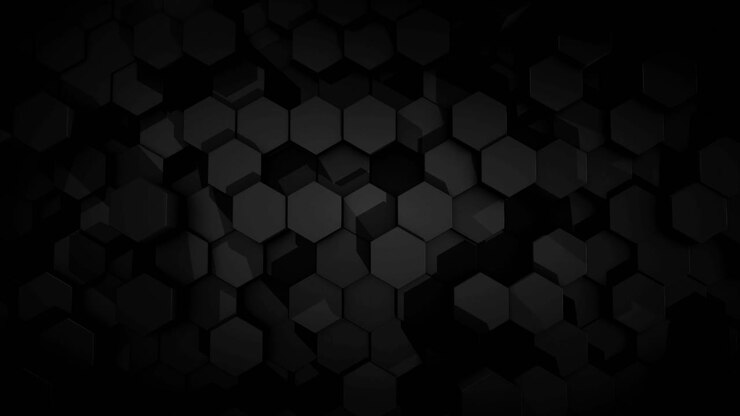 Dark Hexagon Pattern Background