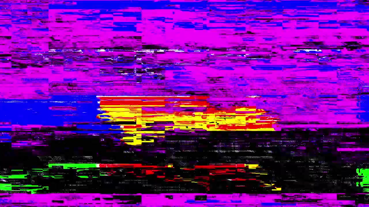 Digital Glitch and Data Corruption Effect
