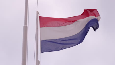 the netherlands flag in slow motion