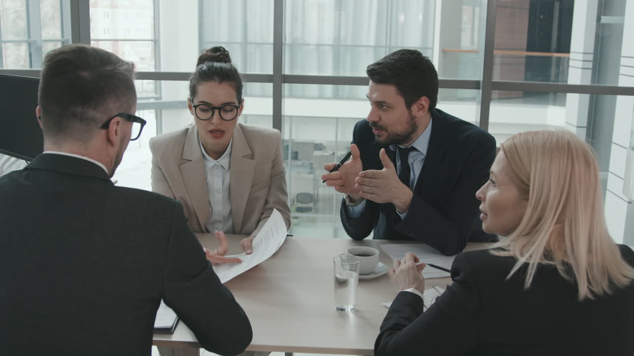 Lawyers Having Heated Discussion in Office
