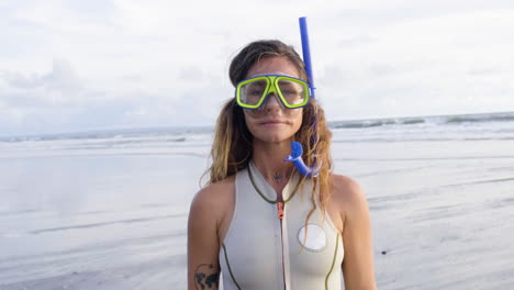 young woman at the beach