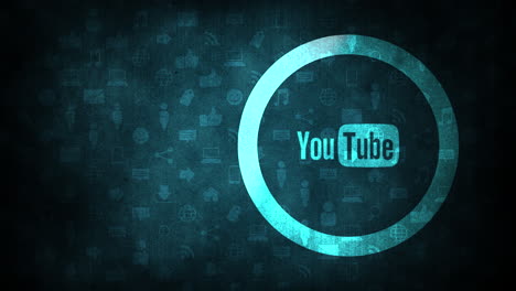 Muster-Für-Soziale-YouTube-Symbole-Auf-Netzwerkhintergrund