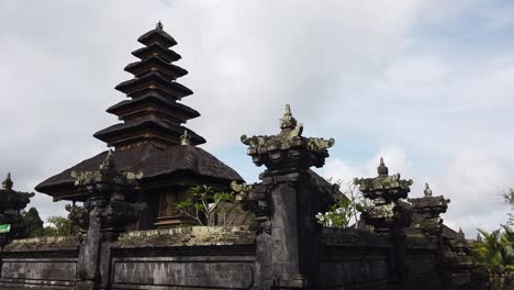 mother temple besakih in bali indonesia, complex of religious architecture hindu balinese ancient tradition of 15th century panoramic