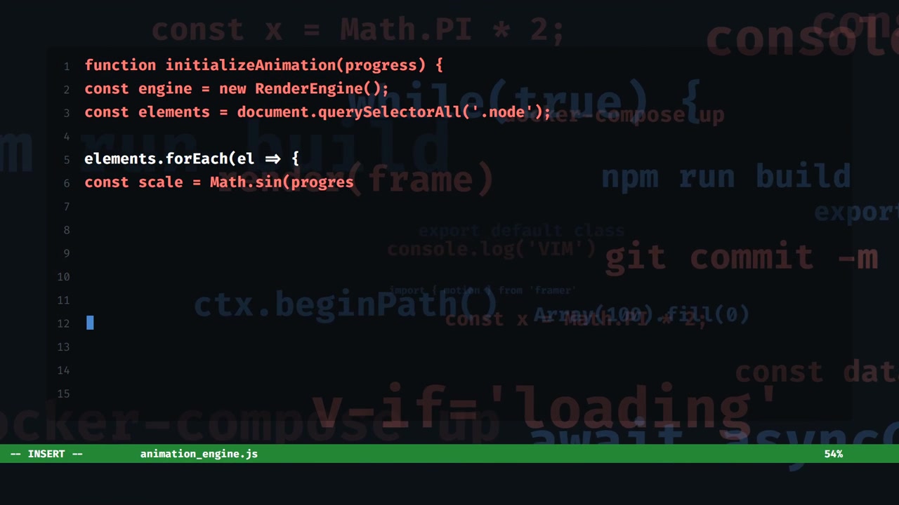 Software Developer Writing JavaScript Code in Text Editor