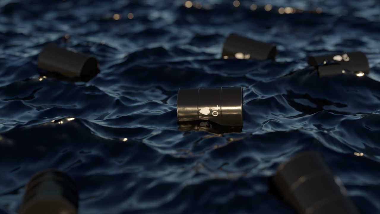 바다에 기름 유출