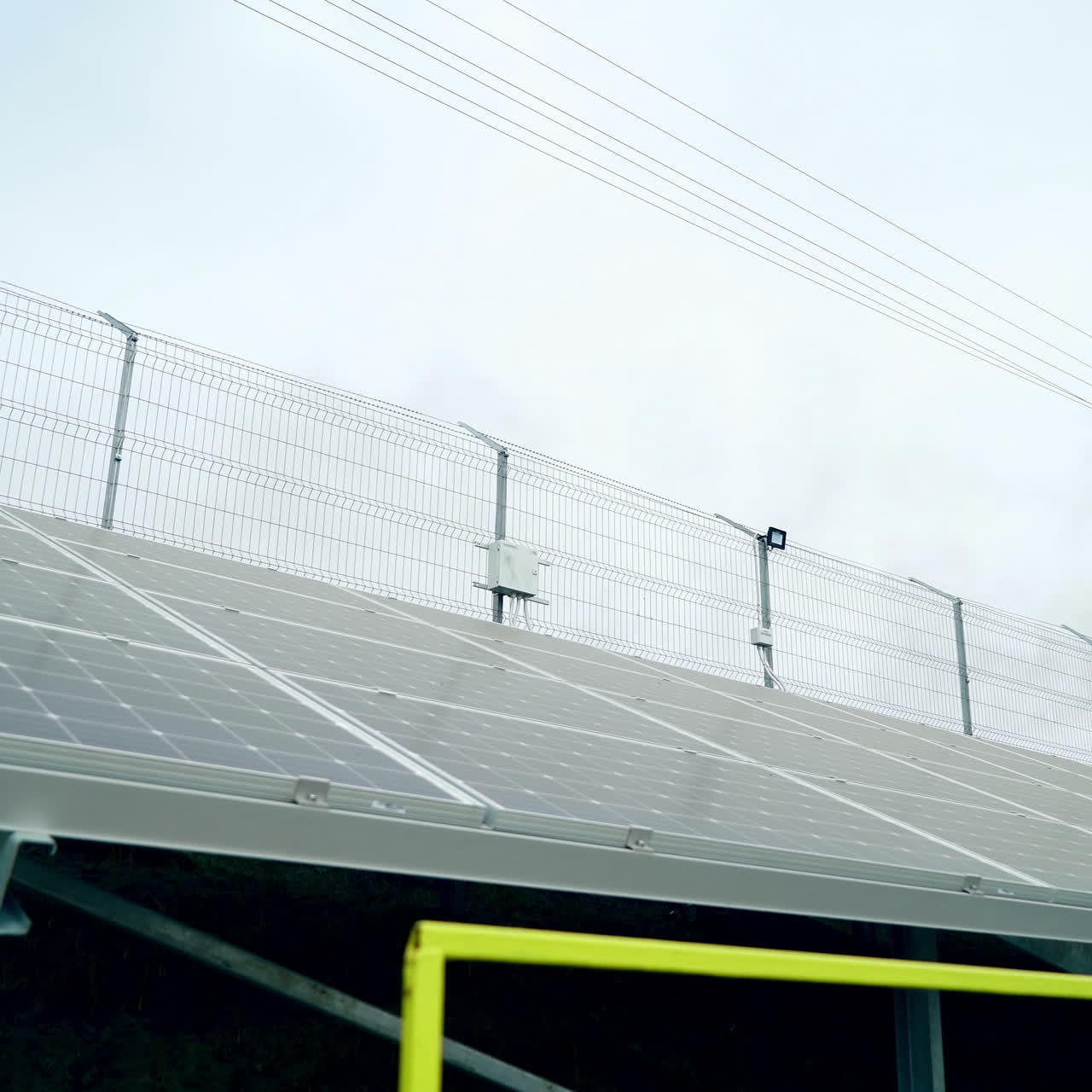 Solar panels. Power station. Blue solar panels. Alternative source of electricity. Solar farm. Source of ecological renewable energy.