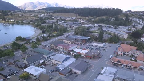 aerial - wanaka in the south island, new zealand