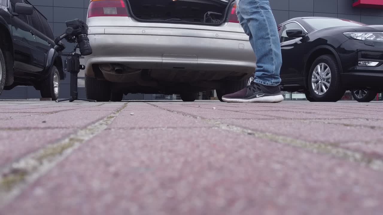 Natáčení auta s kamerovou technikou