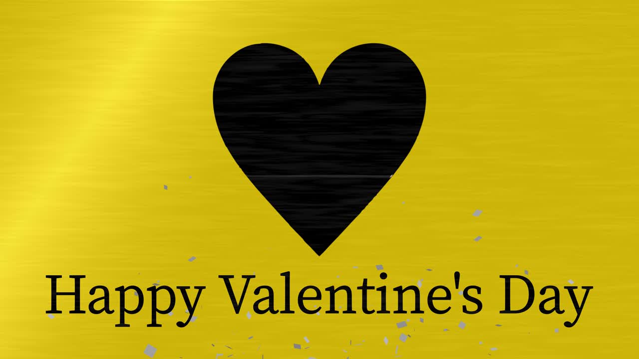 발렌타인 메시지 텍스트 애니메이션 모션 그래픽