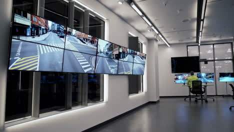 modern security monitoring center