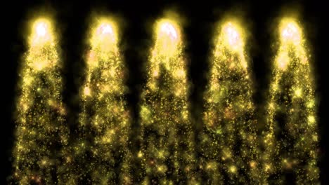 chispas de fuego partículas de color animación gráficos de movimiento