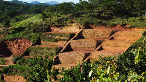 Static-shot-of-terracing-prepared-for-planting