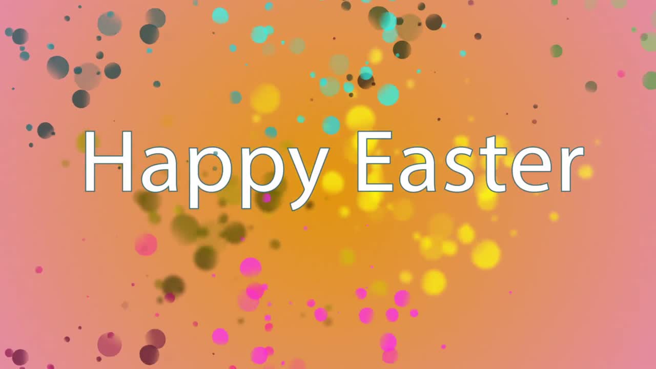 Testo Buona Pasqua su sfondo multicolore