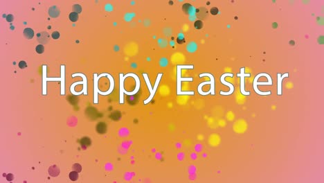Happy-Easter-text-against-multicolor