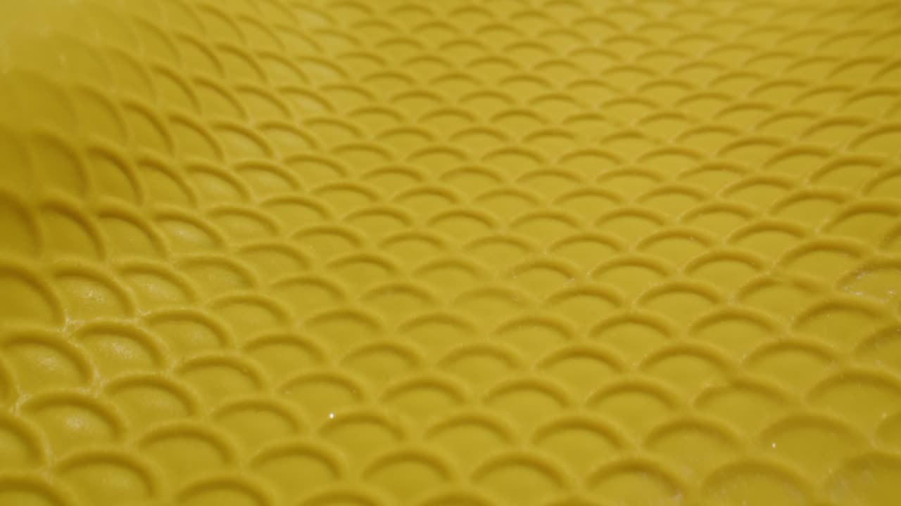 Close Up of Yellow Scallop Pattern Texture
