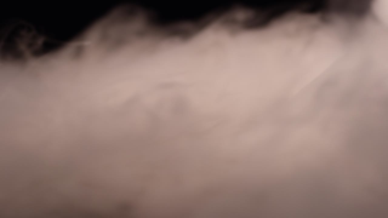 건조한 얼음 연기 구름