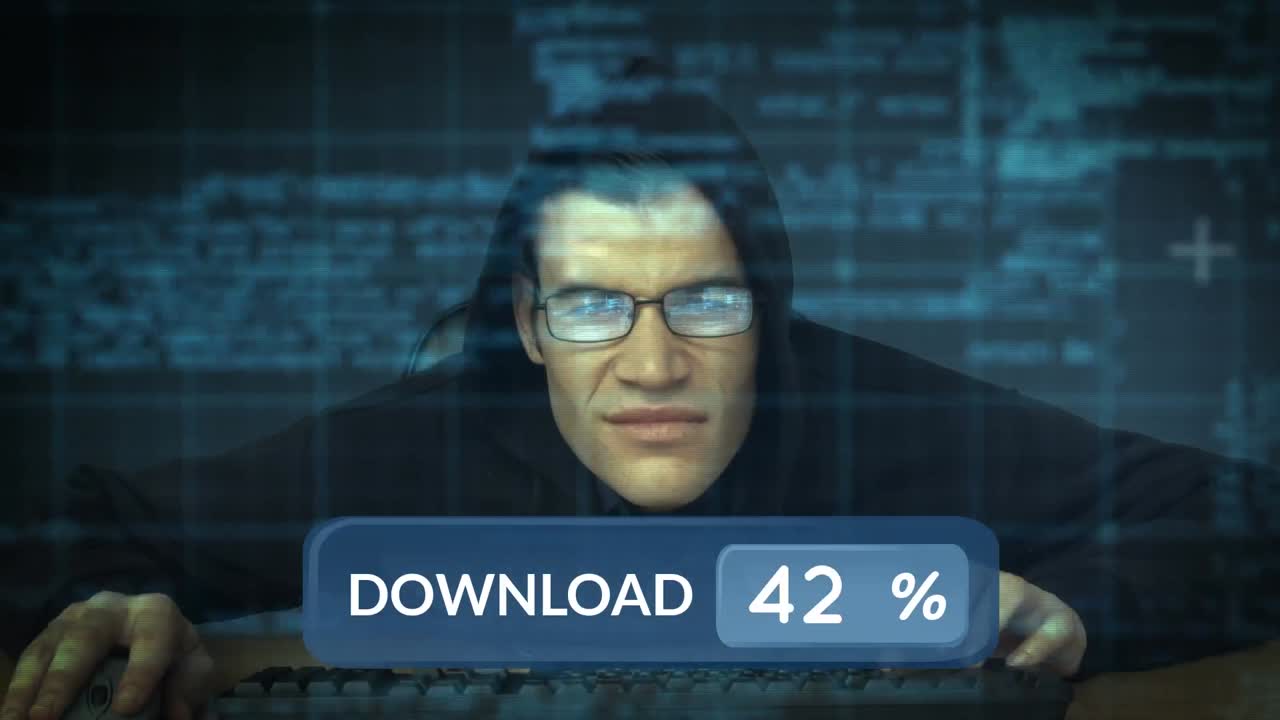 hacker de computadora trabajando en códigos de computadora