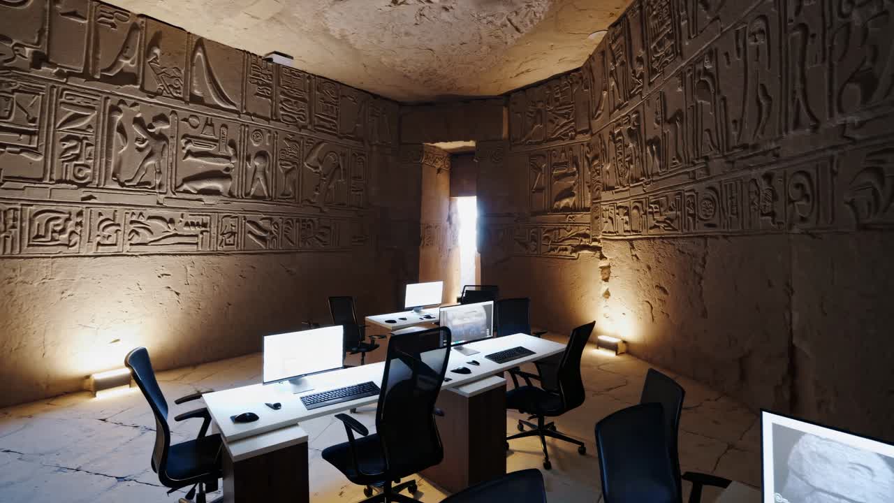 restauración digital de los jeroglíficos egipcios