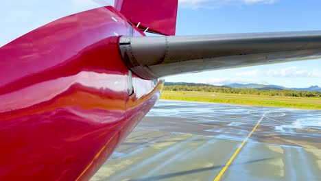 aircraft moving on runway at gold coast airport