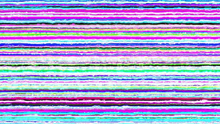 Abstract Digital Glitch Horizontal Lines Background