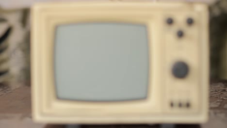 old small vintage tv