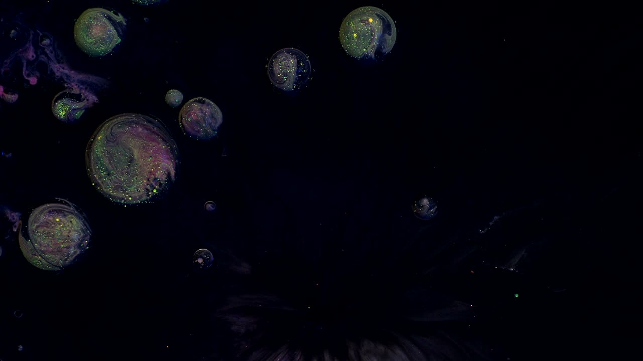 4k fondo de burbujas de aceite líquido abstracto