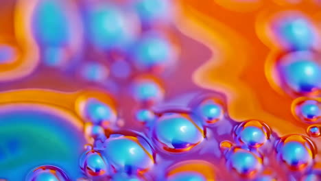 abstract colorful liquid bubbles