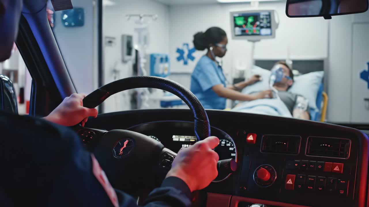 All'interno di un'ambulanza: assistenza e trasporto pazienti