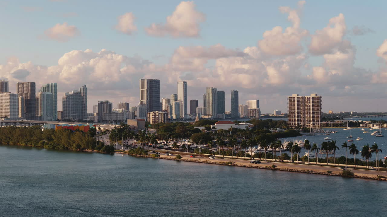 Miami Skyline Aerial View