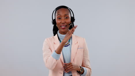 Callcenter,-black-woman-and-phone-call
