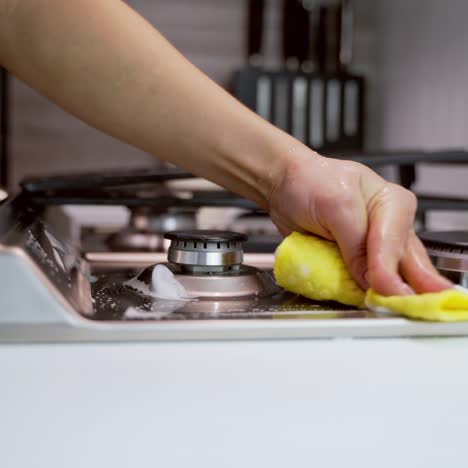 hand cleaning stove