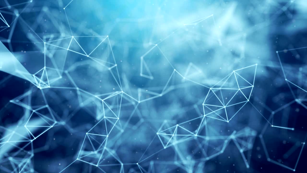 Blue Modern low poly abstract halftone triangular Geometrical futuristic polygonal shape.Triangular pattern Network Connections Soft Clean Corporate Business Presentation Seamless Loop Background