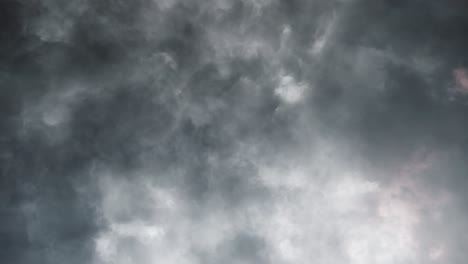 thunderstorm, lightning and clouds over stormy sky