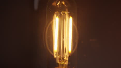 electric glow, close-up bulb switching on