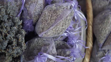 closeup of lavender sachets