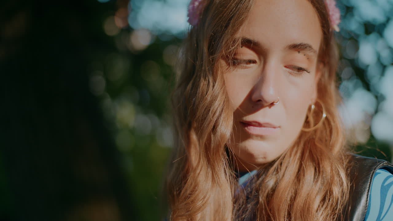 женщина в парке