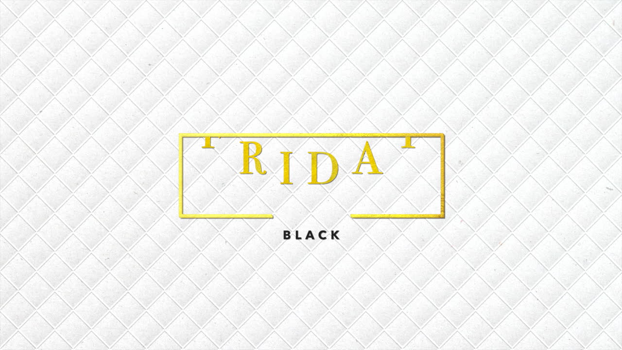 블랙 프라이데이 금색 프레임과 레트로 큐브 패턴